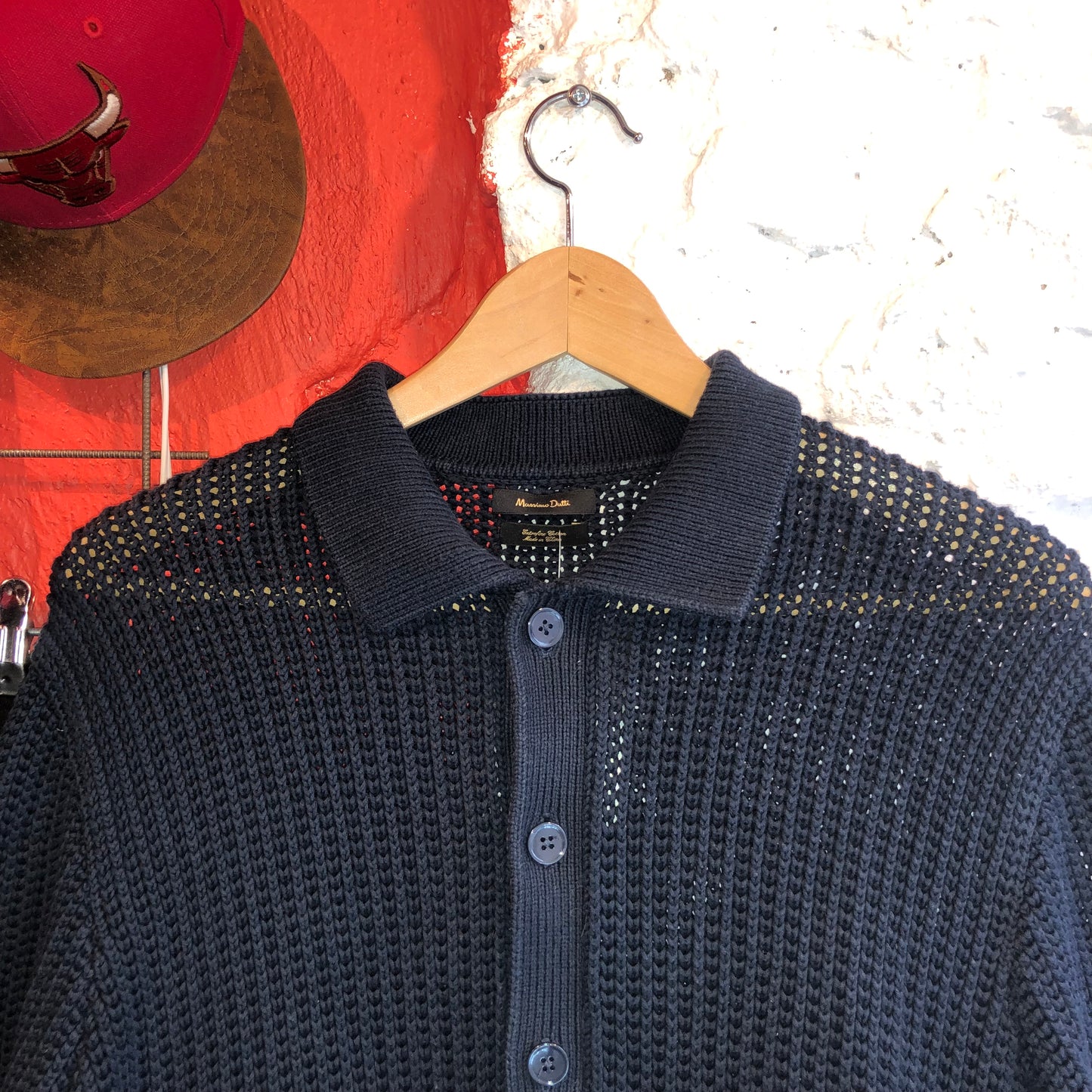 Massimo Dutti Crochet Button Up