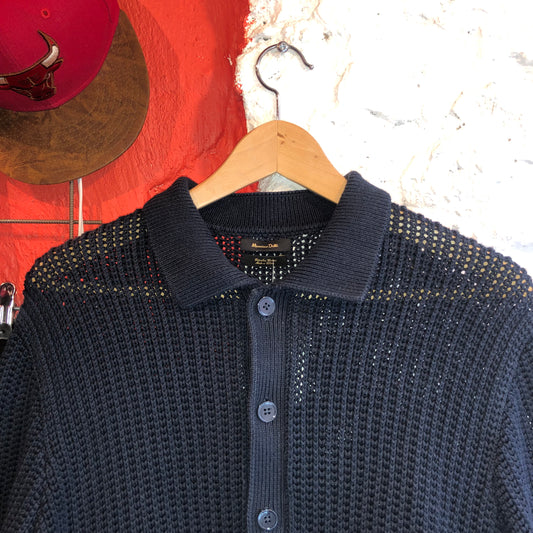 Massimo Dutti Crochet Button Up