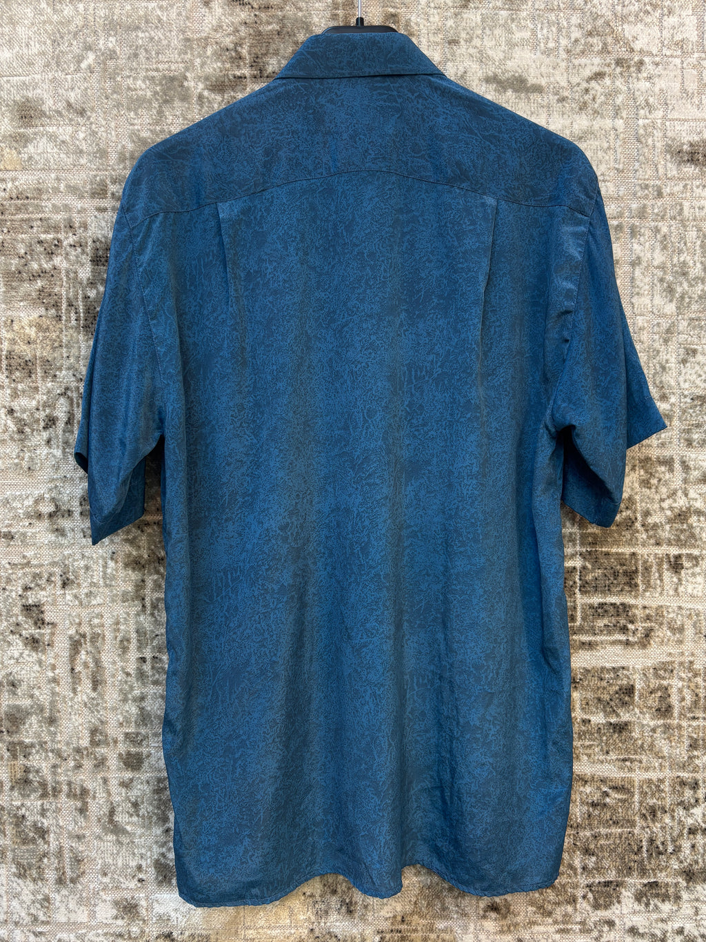 Mens Vintage Christian Dior 100% Silk Button Up Shirt