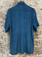 Mens Vintage Christian Dior 100% Silk Button Up Shirt
