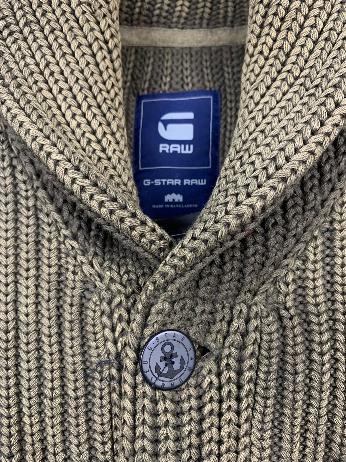 Men's G-Star Raw Green Knit Cardigan