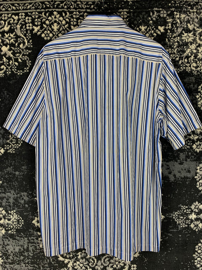 Vintage Polo Ralph Lauren Striped Button Up Short Sleeve Shirt