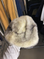 Luxurious Mink Fur Hat Timeless White Accessory Size 53