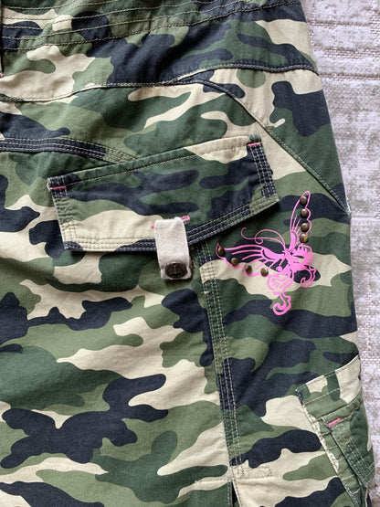 Y2K Camo Cargo Skirt
