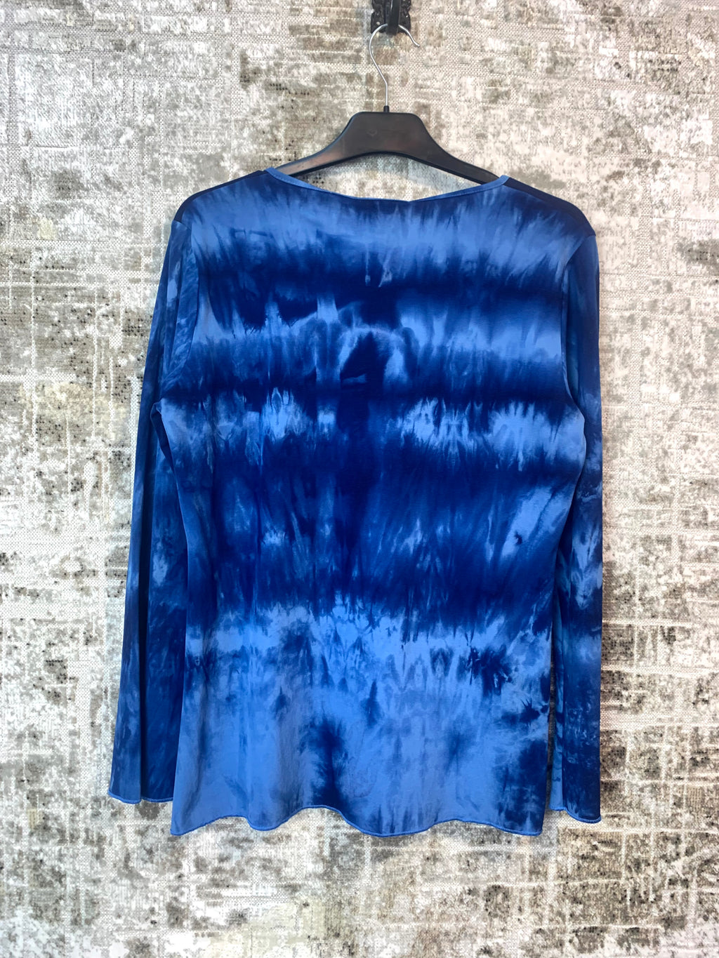 Pazzione Y2K Tie-Dye Glitter Long Sleeve Top