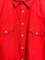 Petrol Denim Western Snap Shirt