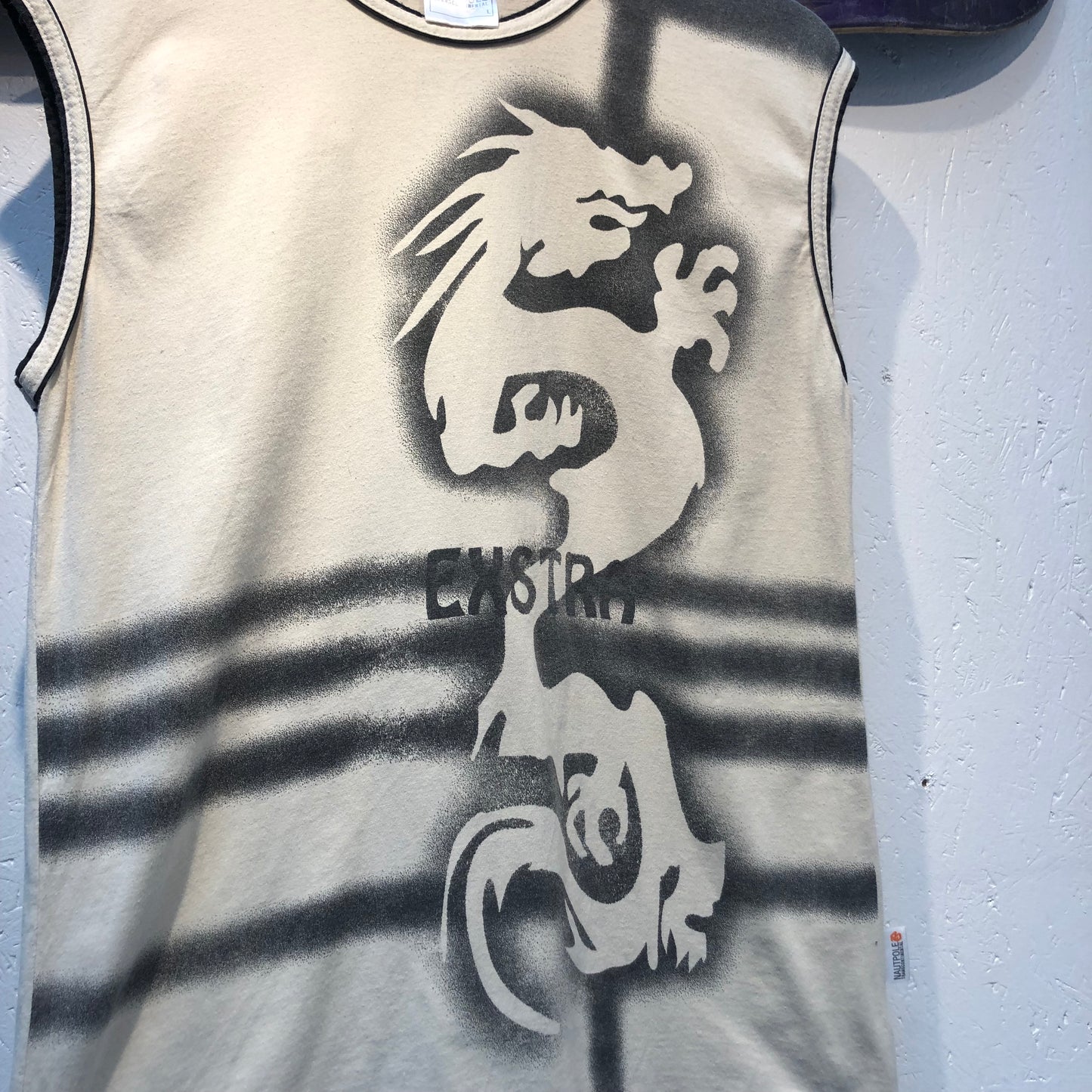 Vintage Nautrole Sleeveless Dragon Graphic Tank Top