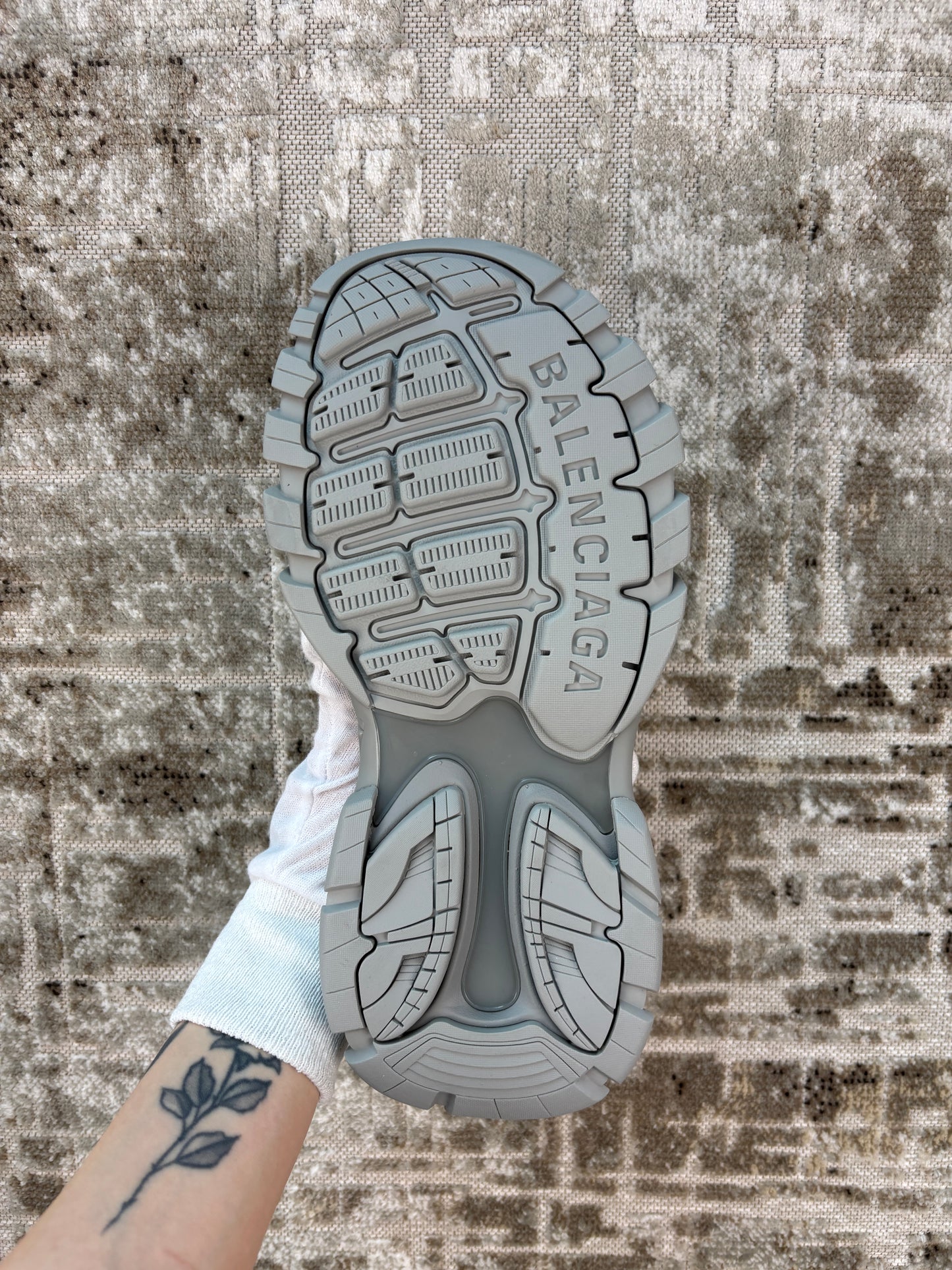 Balenciaga Track Grey Sandal Slides