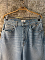 Rhude Wide Leg Light Wash Denim Jeans