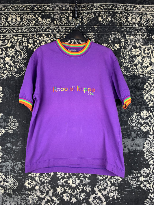 Robe di Kappa Purple Rainbow Collar T-Shirt