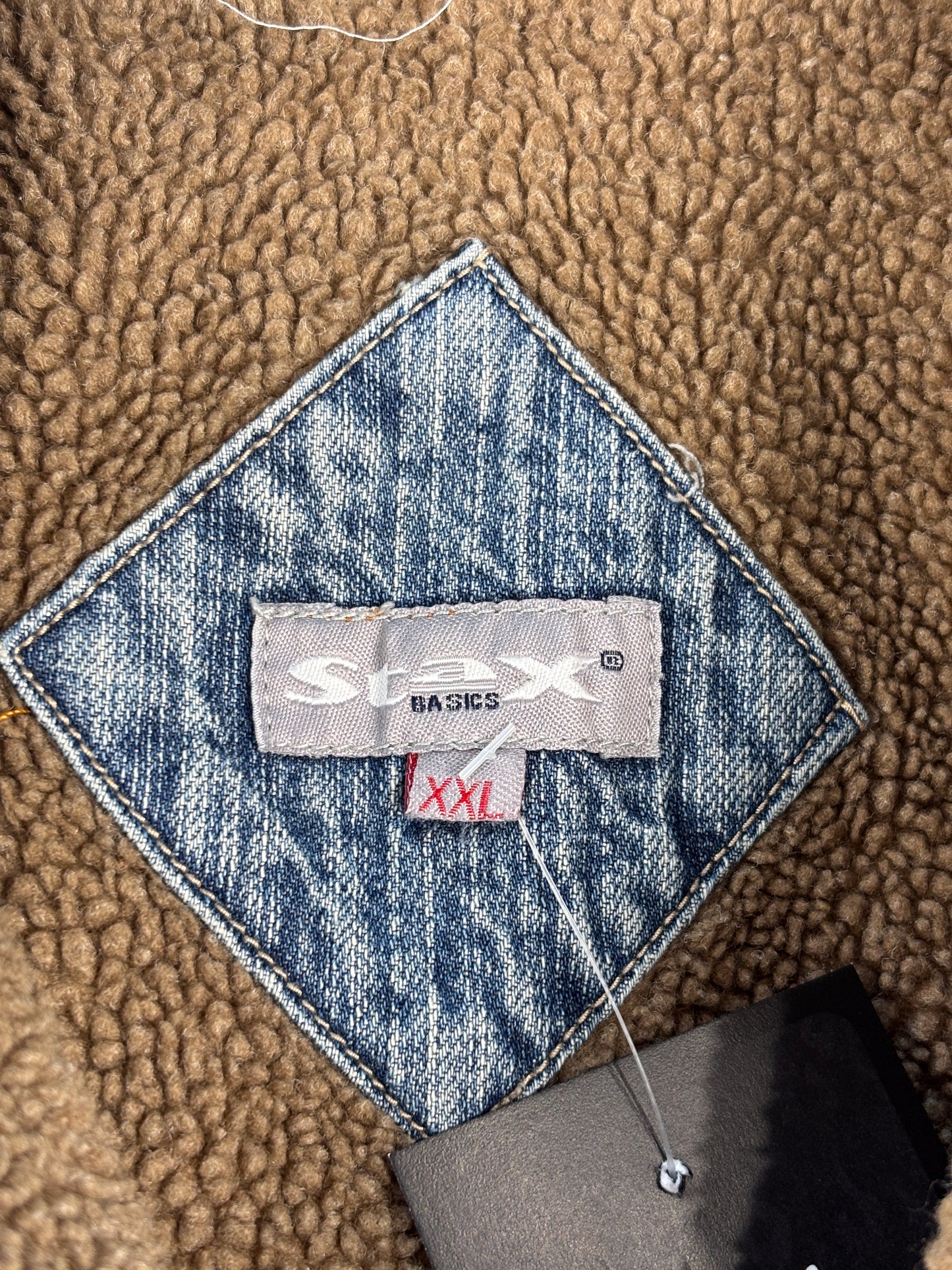 Men's Vintage Denim Jacket Sherpa Lined Blue Trucker Jacket