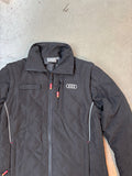 Audi Black Quilted Zip Up Jacket
