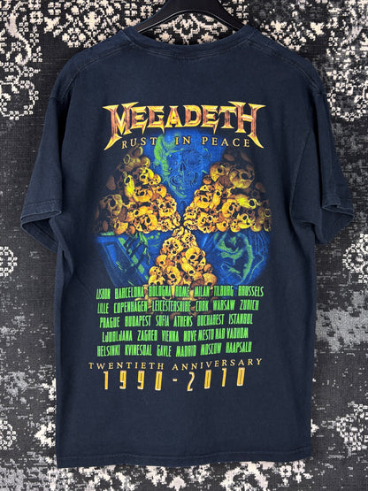 Megadeth "Rust In Peace" 20th Anniversary 1990–2010 Tour T-Shirt