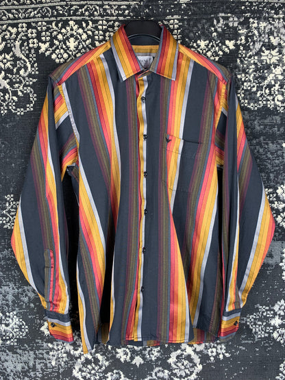 Men's Armani Collezioni Multicolor Striped Longsleeve Button-Up Shirt