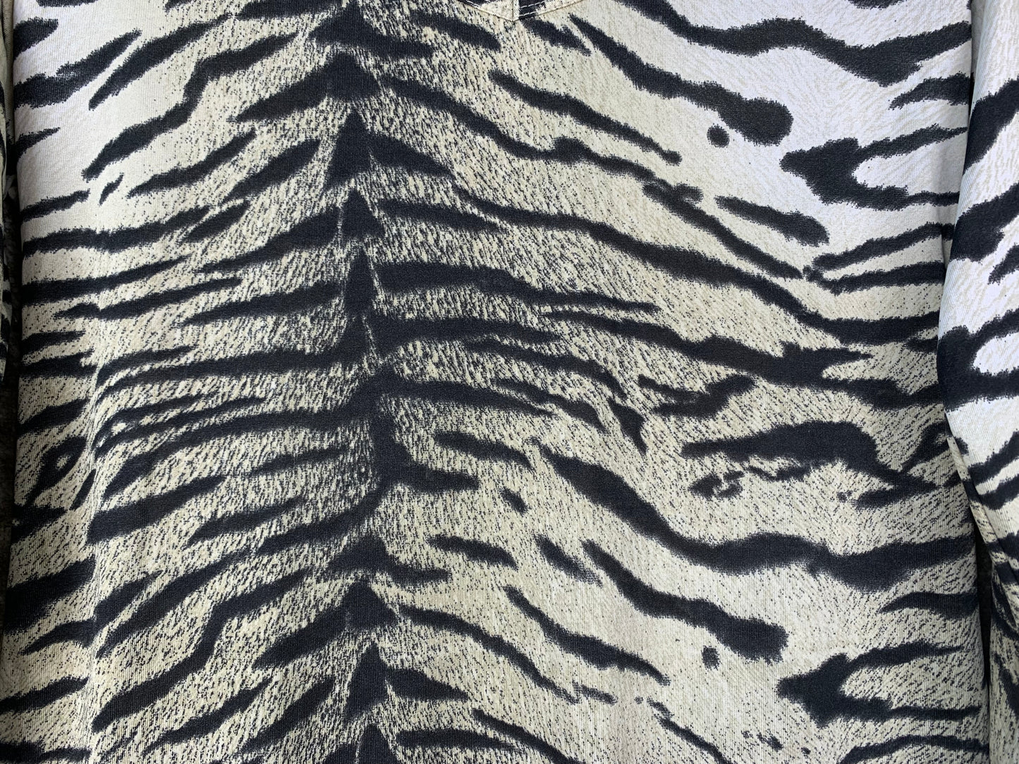 Womens Y2K Vicky Zebra Print Long Sleeve Top