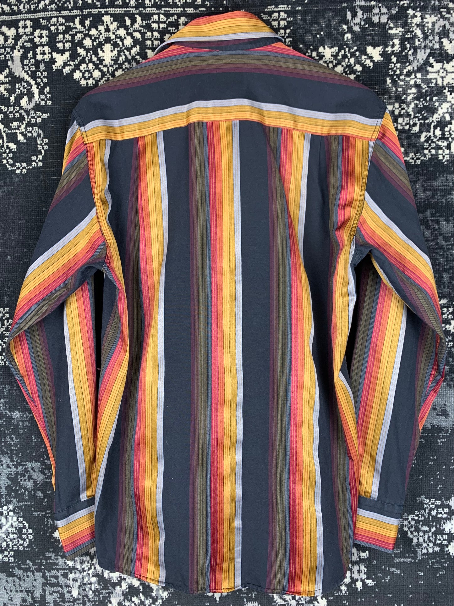 Men's Armani Collezioni Multicolor Striped Longsleeve Button-Up Shirt