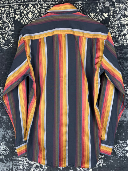 Men's Armani Collezioni Multicolor Striped Longsleeve Button-Up Shirt
