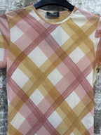 Kookai Y2K Plaid Mesh Tee