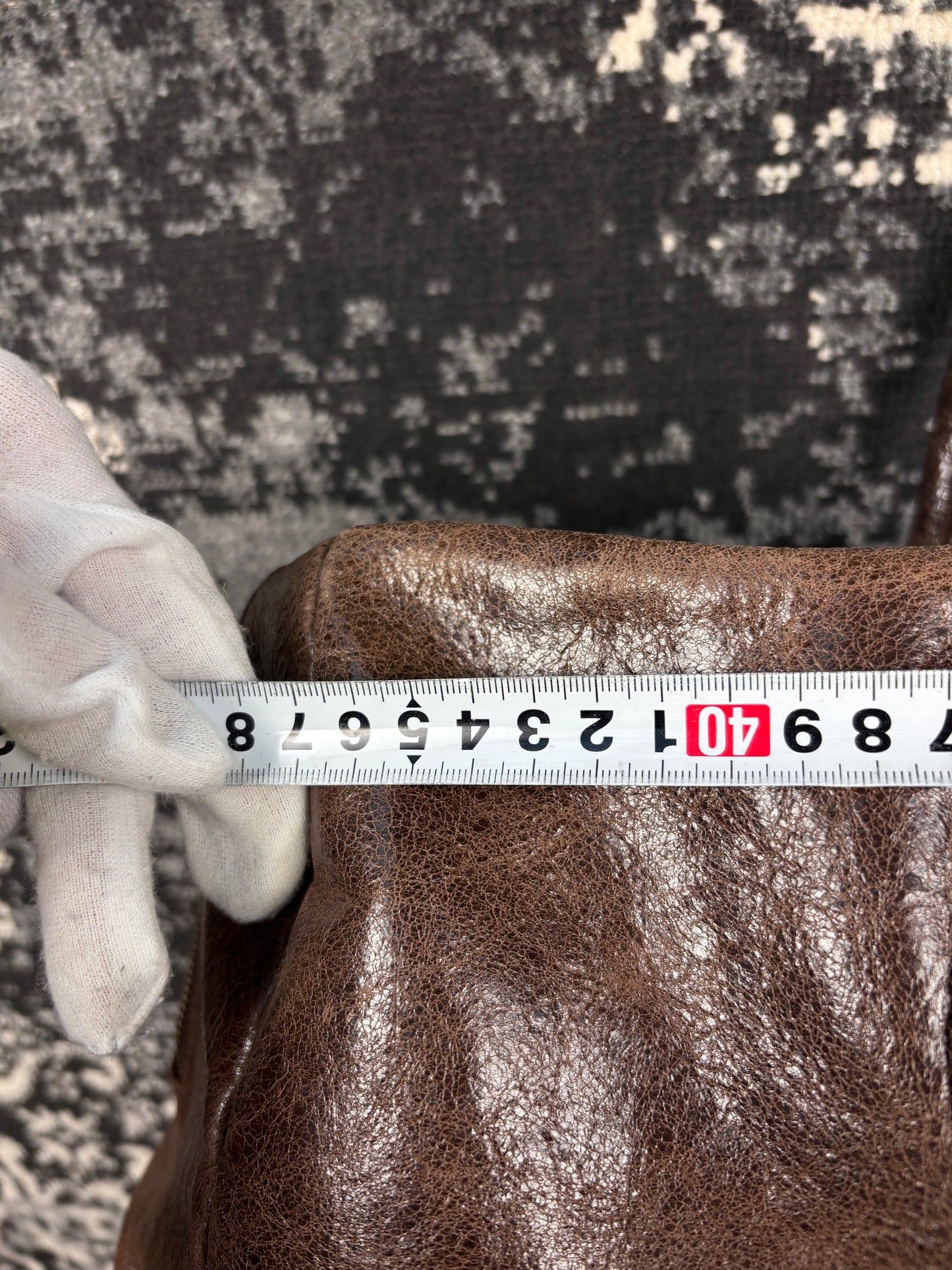 Y2K Vintage Prada Brown Leather Duffle Bag