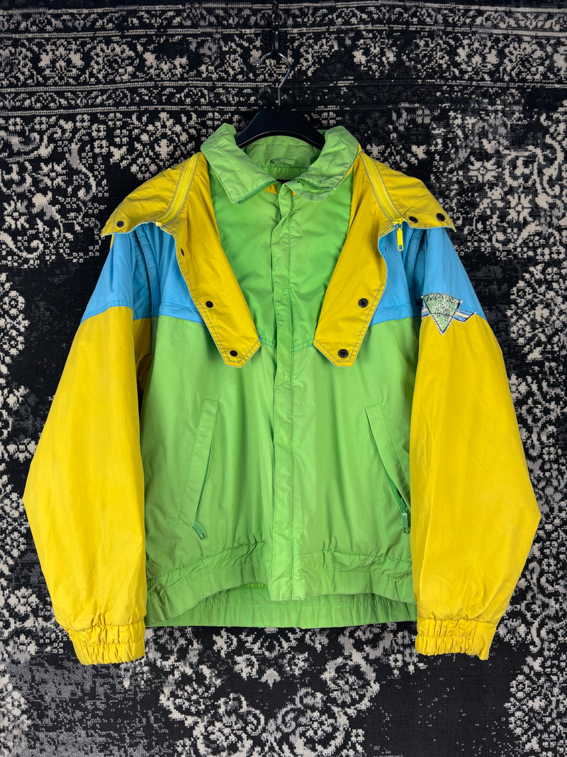 Vintage 80s Nevica Unisex Colorblock Ski Jacket