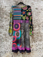Desigual Patchwork Long Sleeve Dress