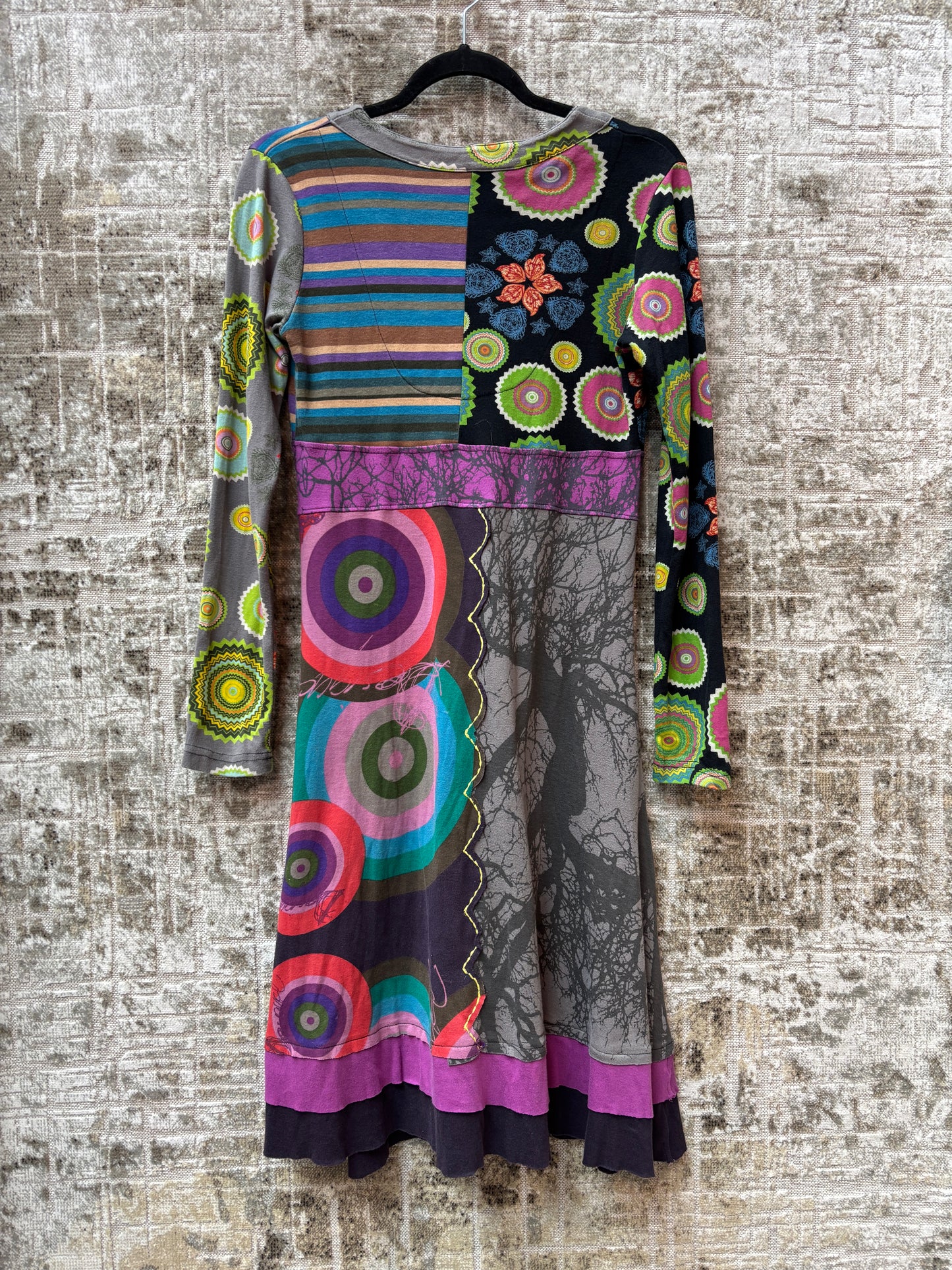 Desigual Patchwork Long Sleeve Dress