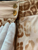Anna Mora Leopard Print Pencil Skirt