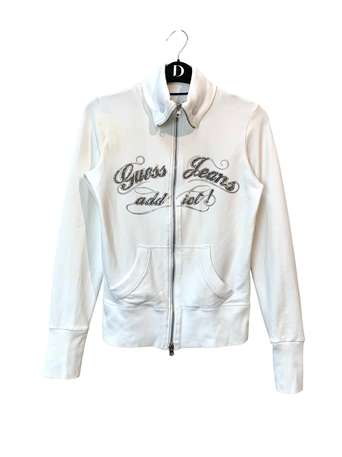 Guess Jeans Y2K Rhinestone Zip-Up Jacket