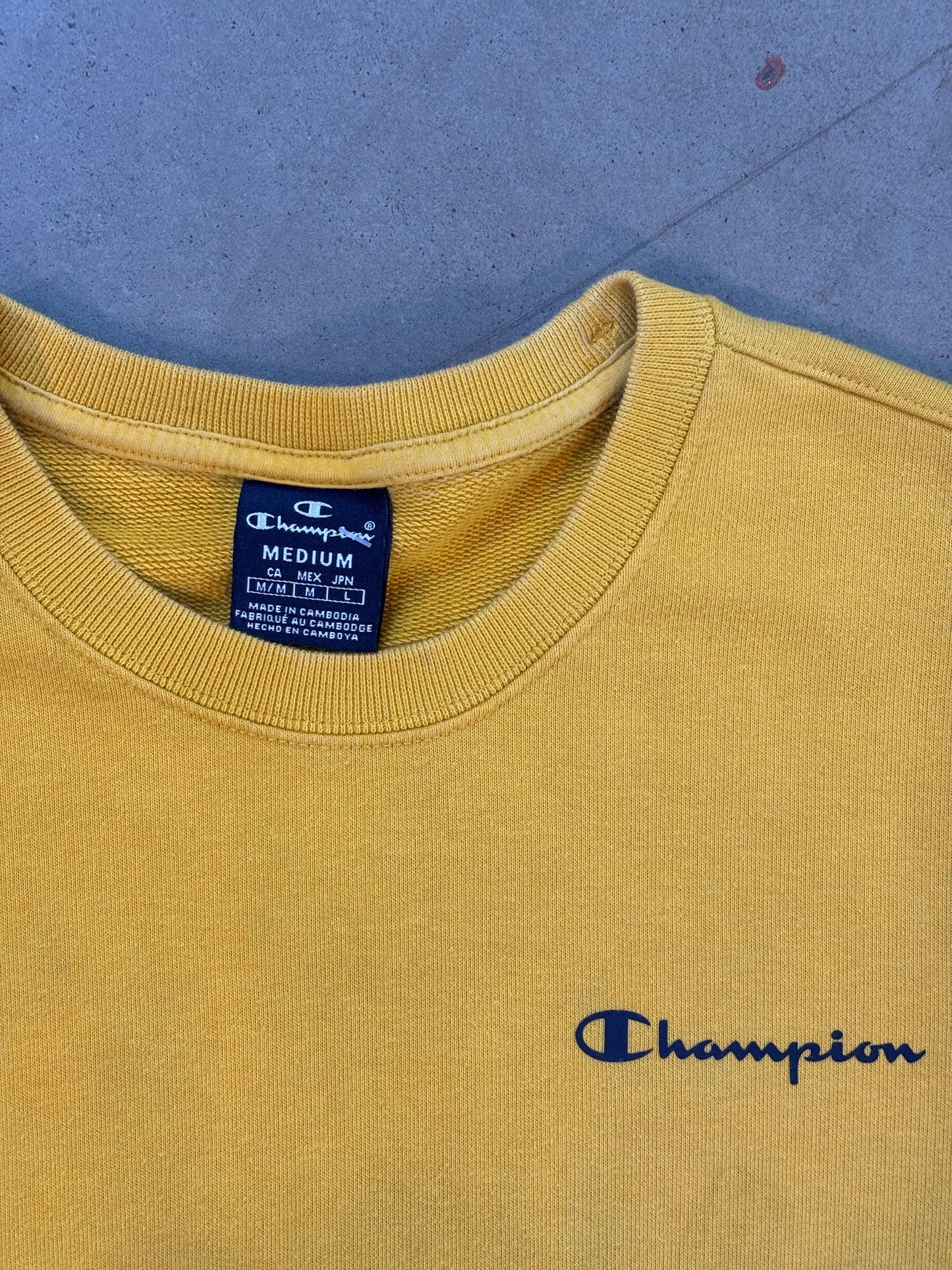 Champion Yellow Crewneck Sweatshirt