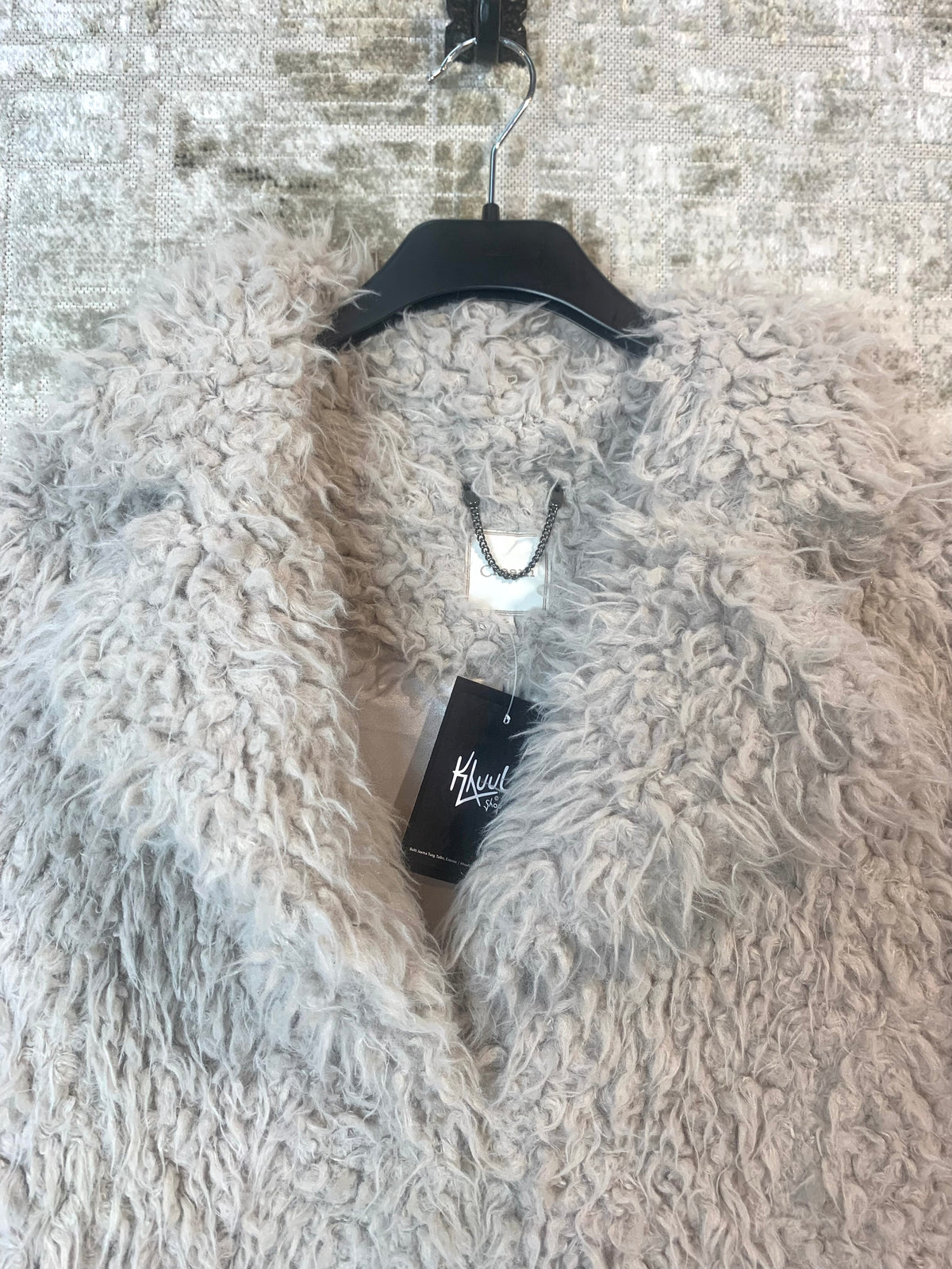 Cream Shaggy Faux Fur Coat