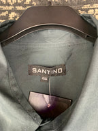 Mens Y2K Santino Tribal Button Up Shirt