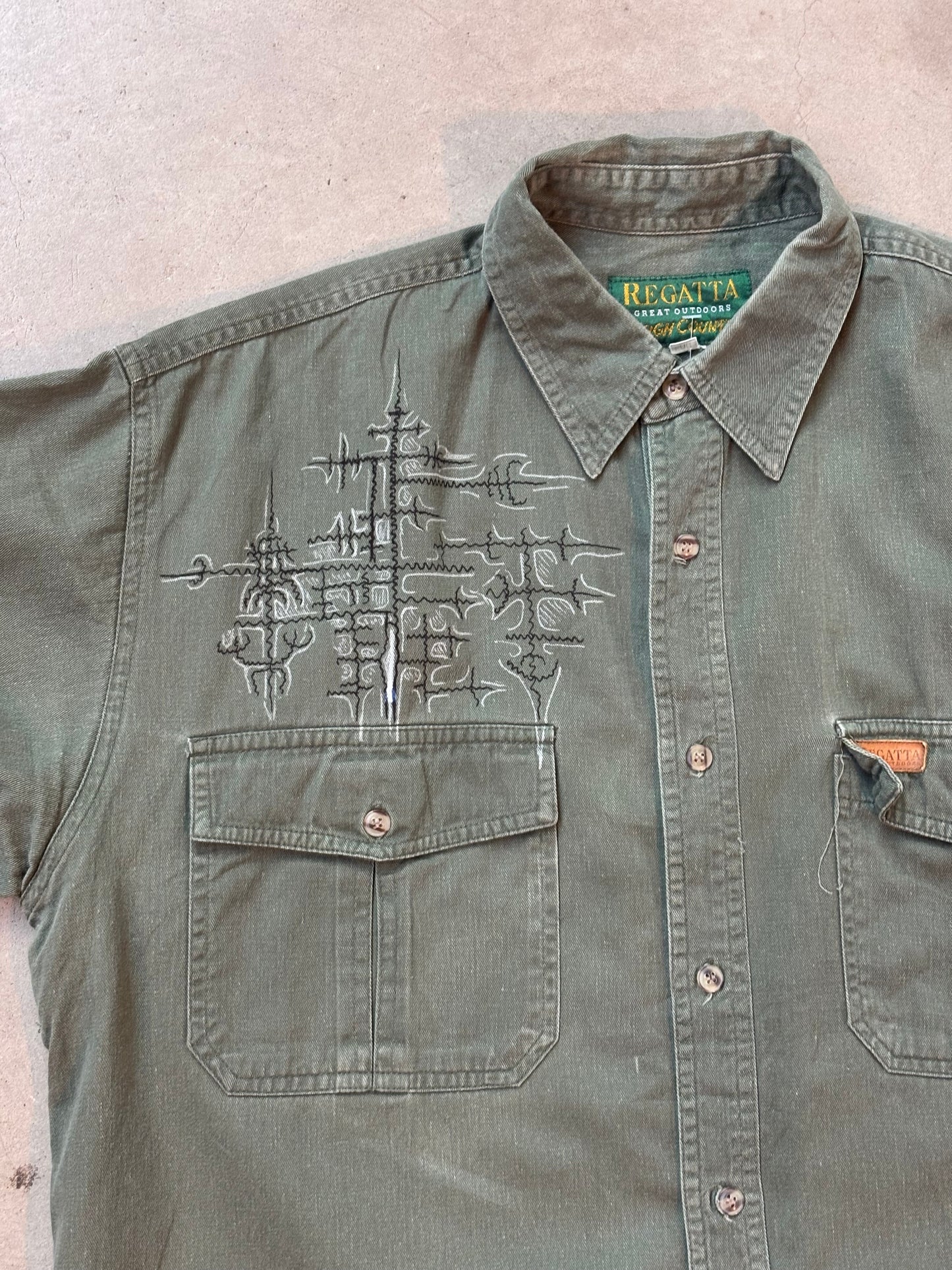 Regatta Green Embroidered Shirt