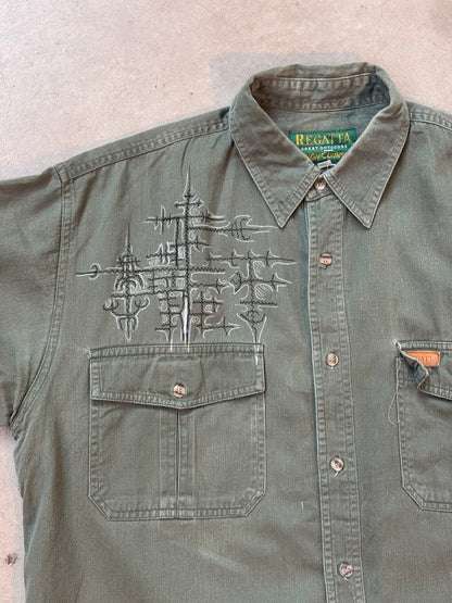 Regatta Green Embroidered Shirt