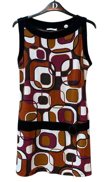 Promod Retro Geometric Sleeveless Mini Dress