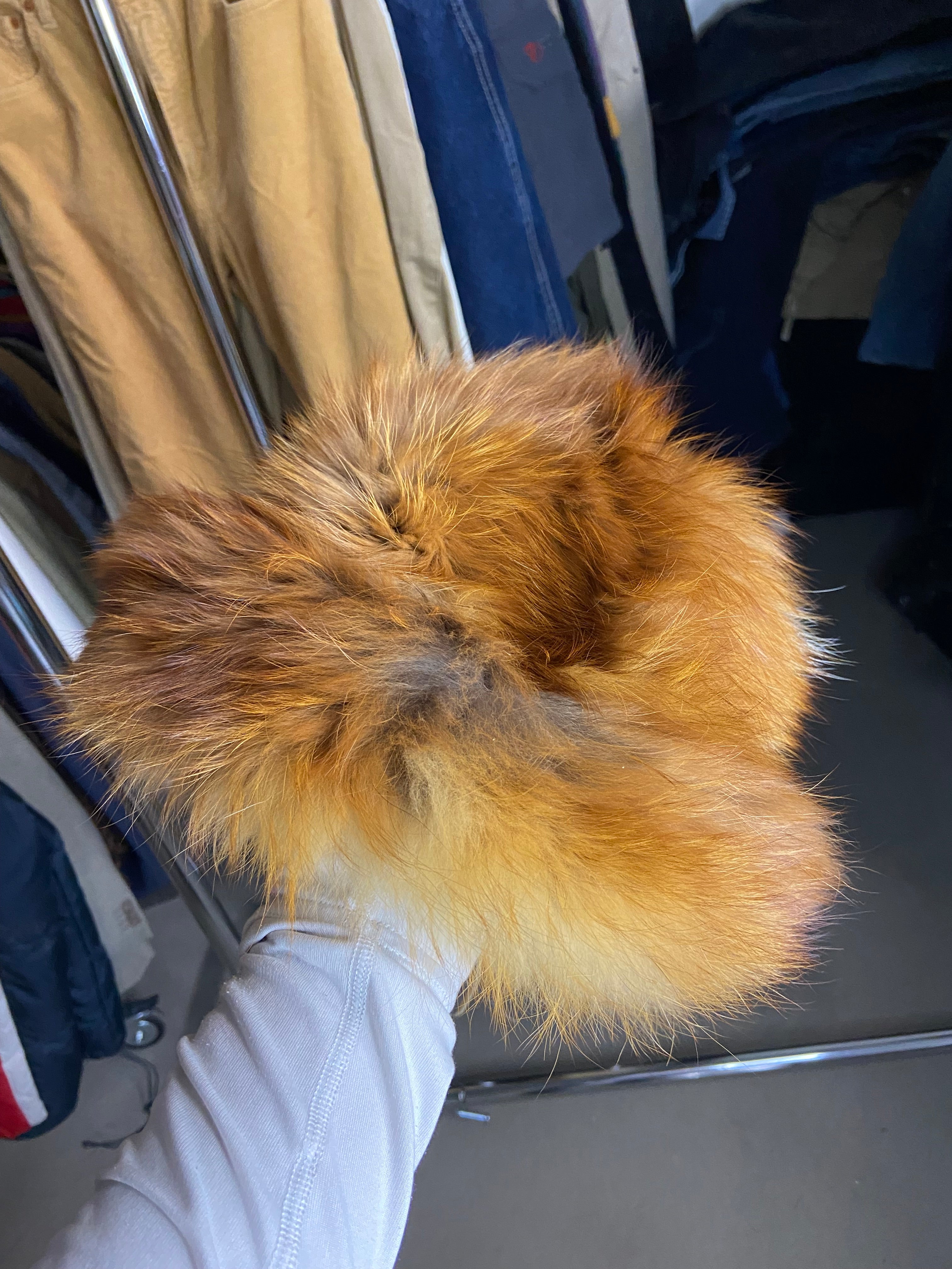 Vintage Genuine Real Fur Fox Fur Brown Winter Autumn Hat