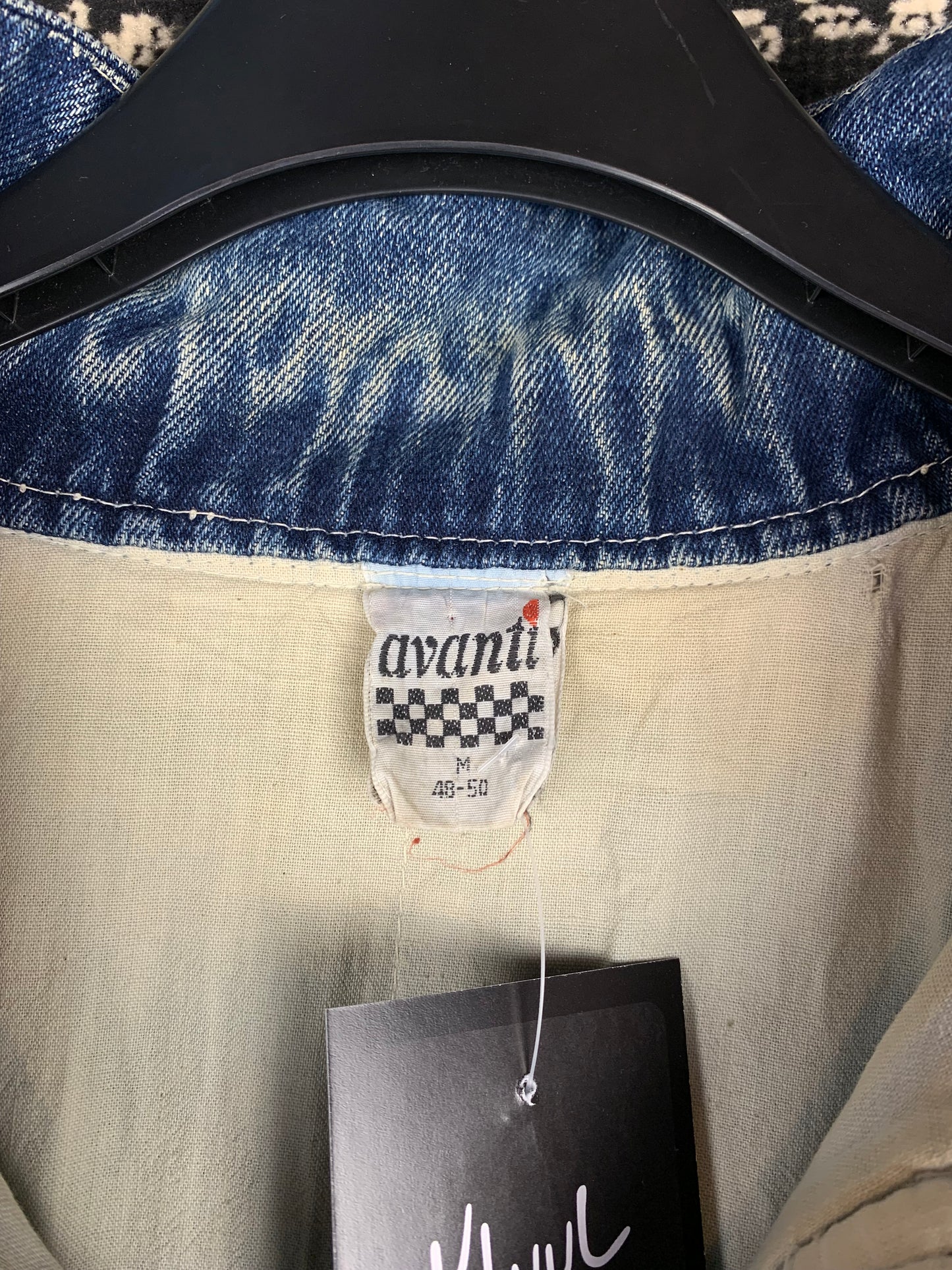 Men's Vintage Denim Bomber Jacket