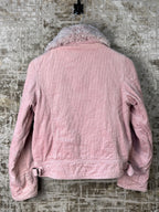 Red Herring Y2K Corduroy Faux Fur Collar Jacket