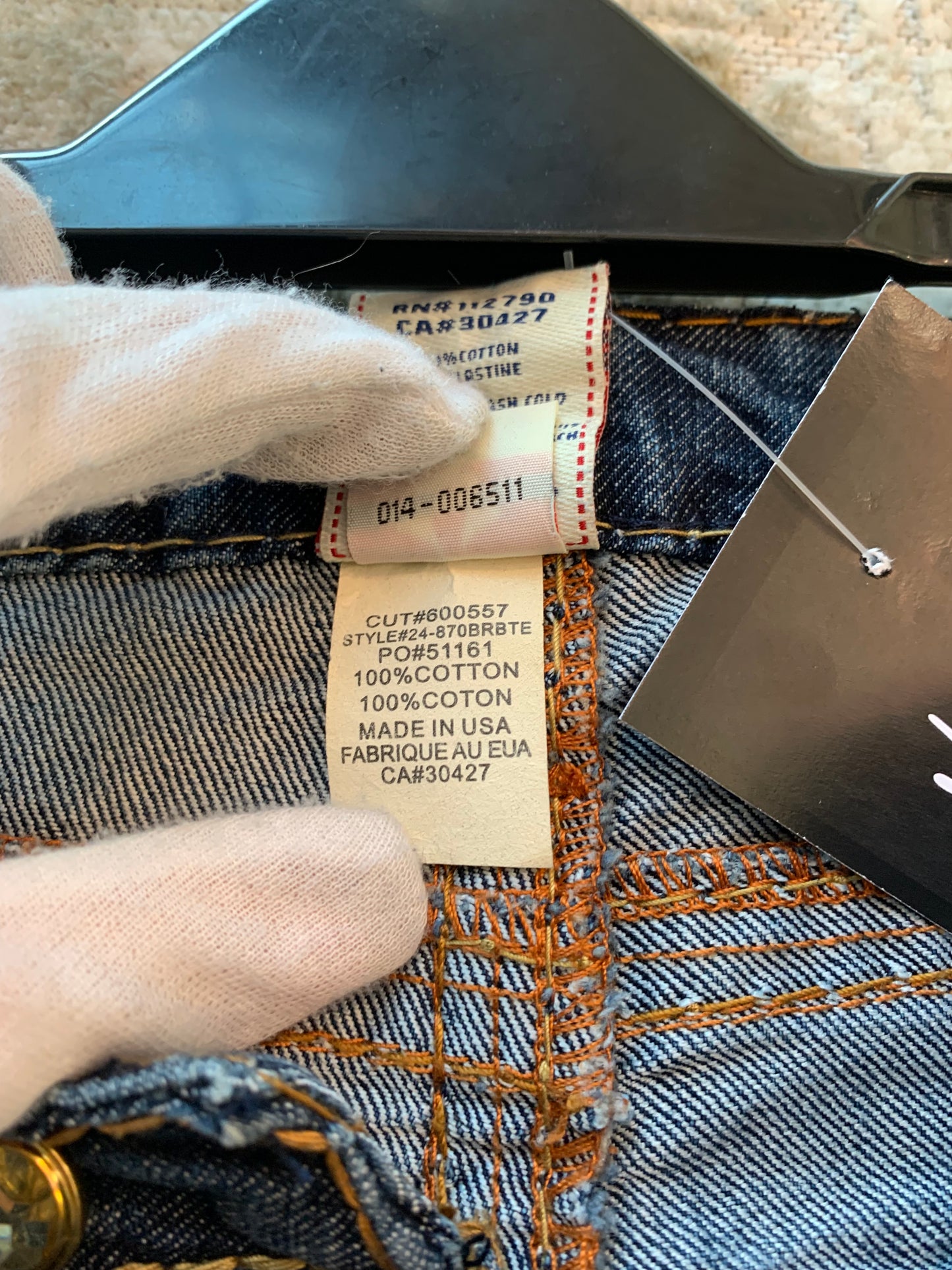 True Religion Rhinestone Straight Jeans