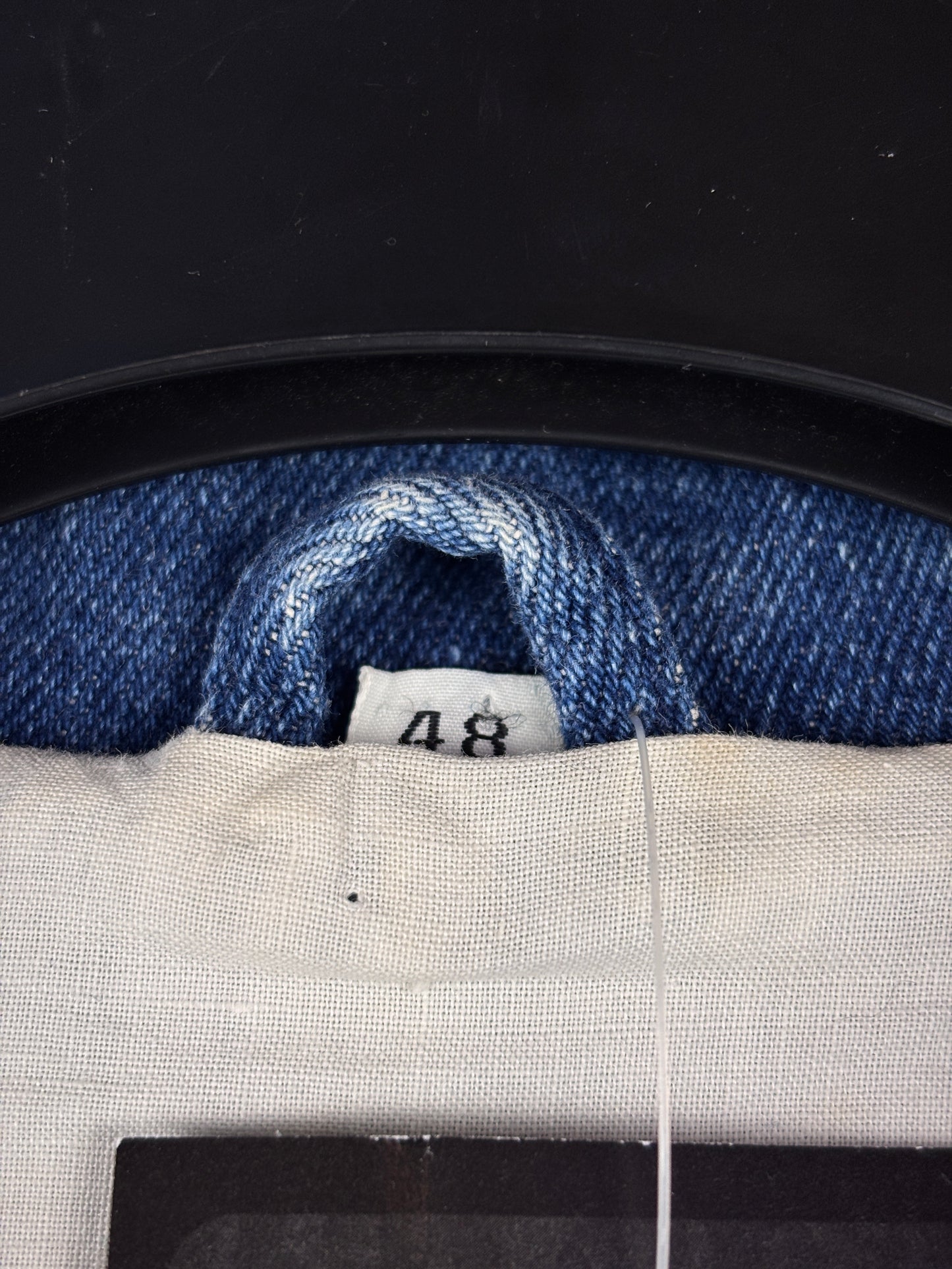 Women’s Y2K Denim Jacket with Beads and Detachable Sleeves