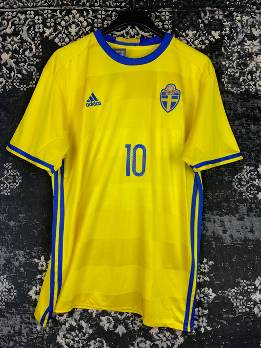 Adidas Zlatan Ibrahimović #10 Sweden National Team Jersey