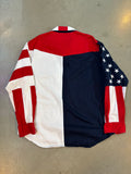 American Flag Button Down Shirt