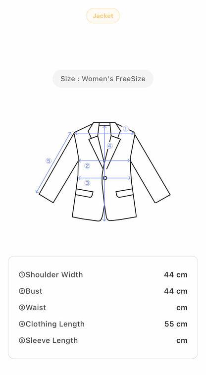 Womens Dark Blue Cropped Napoleon Jacket