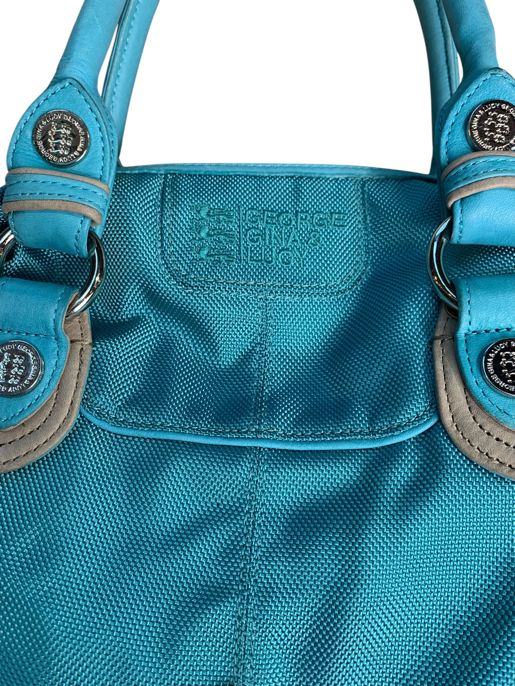 George Gina & Lucy Turquoise Nylon Handbag