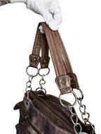 Western Rhinestone Buckle Shoulder Bag