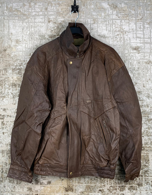 Men's Vintage Jofama Brown Leather Jacket