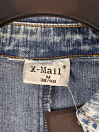 Womens Y2K Denim Belted Mini Dress