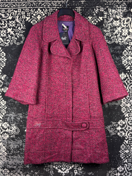 Women's Vintage Y2K Miss Sixty Pinkish Wool Coat
