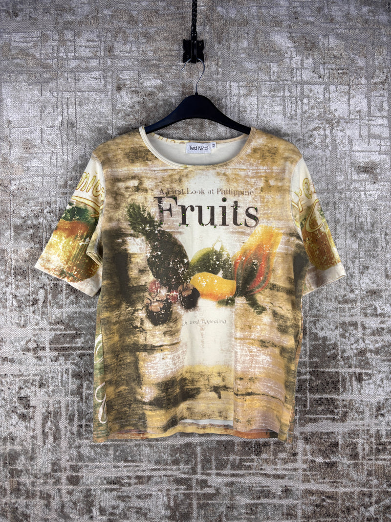 Womens Y2K Brown Graphic T Shirt