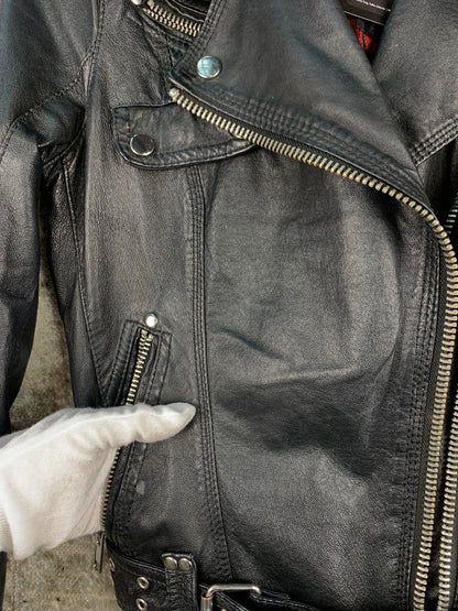 Men's Vintage Jofama Black Genuine Leather Jacket