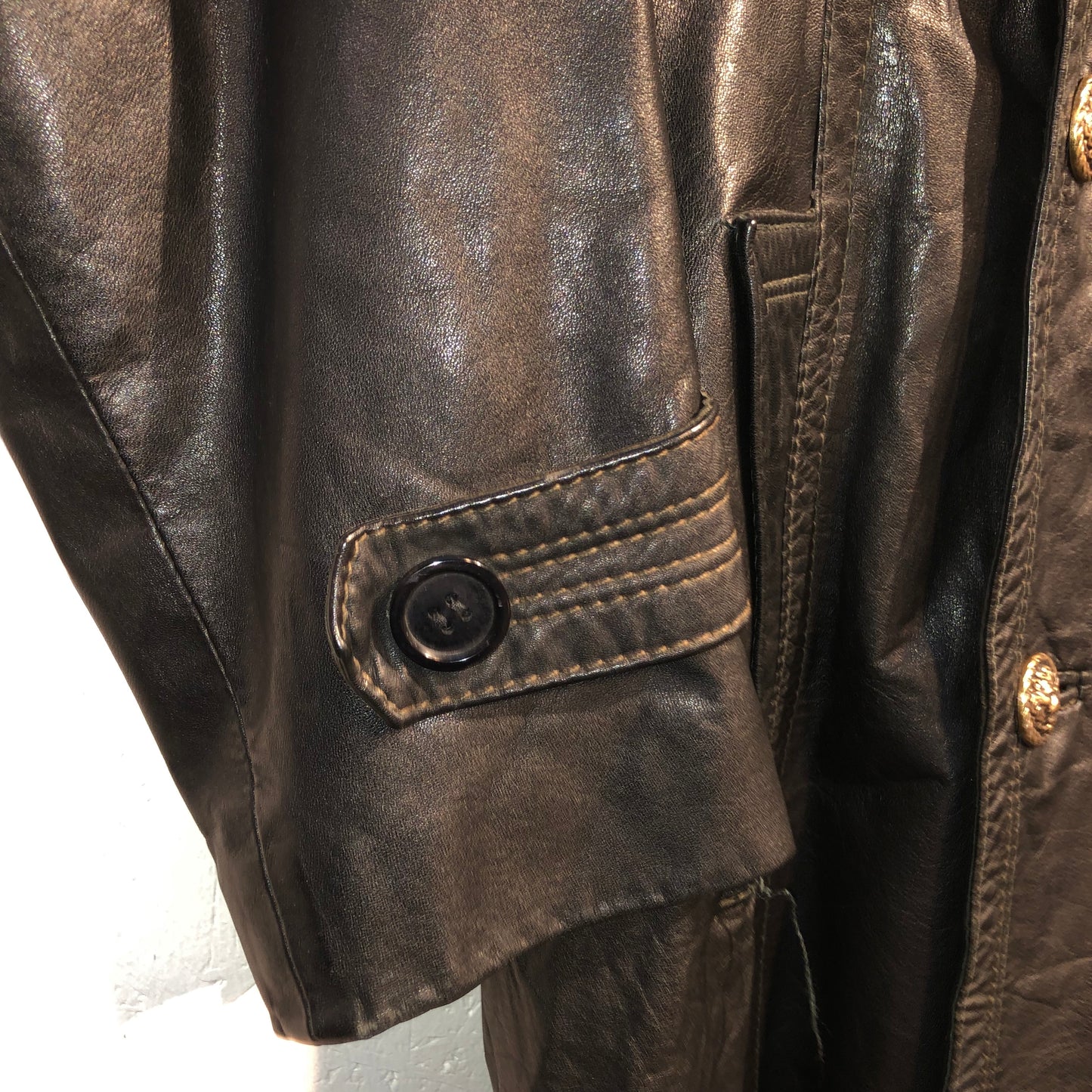 Y2K Leather Coat